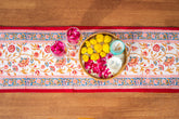 Calm Oasis Hand Block Print Premium Cotton Table Runner